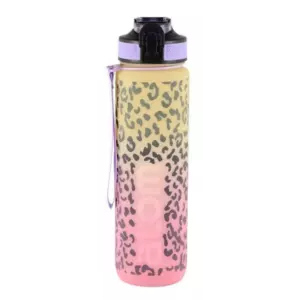 ATOM JUOMAPULLO LEOPARDI 900ML KELTAINEN/PINKKI