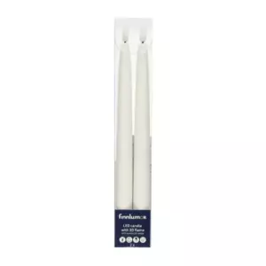 FINNLUMOR LED-KRUUNUKYNTTILÄ 3D LIEKKI 2KPL 28CM