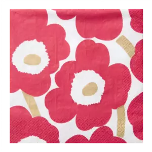 MARIMEKKO LAUTASLIINA 33CM 20KPL UNIKKO PUNAKULTA