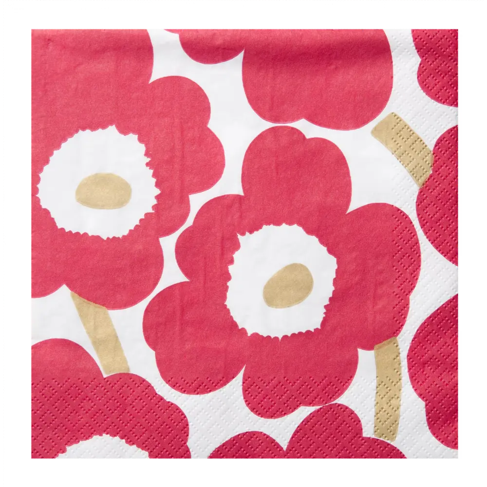 MARIMEKKO LAUTASLIINA 33CM 20KPL UNIKKO PUNAKULTA