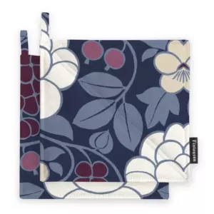FINLAYSON HILLA PATALAPPUSETTI 22X22CM TUMMANSININEN-LUUMU 2KPL