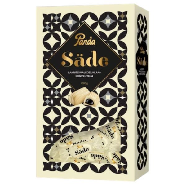 PANDA SÄDE LAKRITSIVALKOSUKLAAKONVEHTI 280G