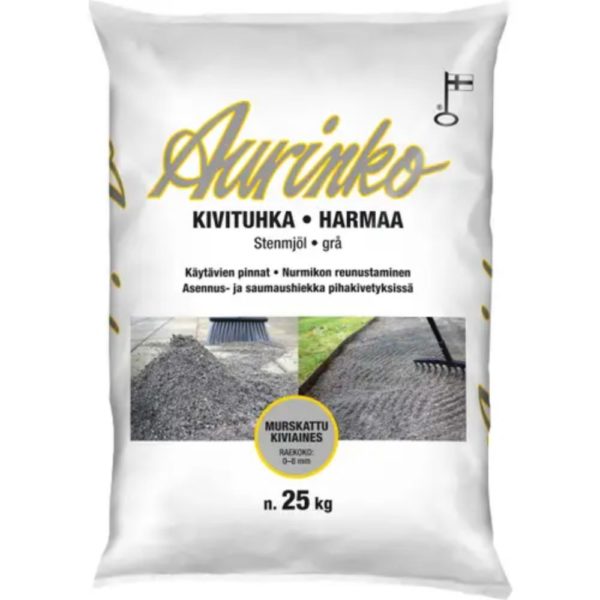 KIVITUHKA TUMMA HARMAA 25KG