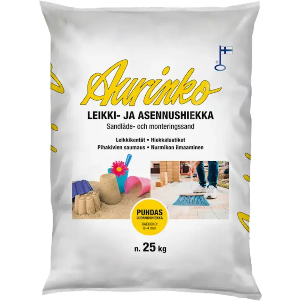 AURINKO LEIKKI- JA ASENNUSHIEKKA 25KG