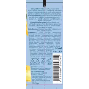 LEMON JUICE GLYCERINE KEVYT KÄSIVOIDE 30ML