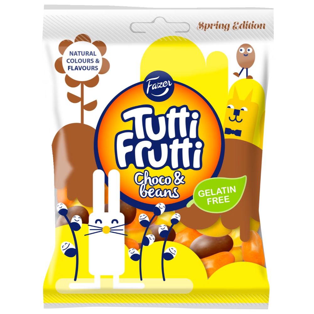 FAZER TUTTI FRUTTI CHOCO & BEANS 120G