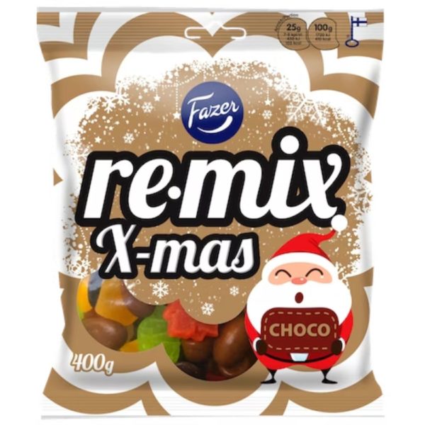 FAZER REMIX X-MAS CHOCO 400G