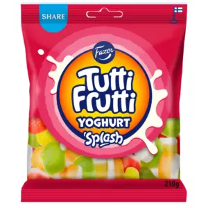 FAZER TUTTI FRUTTI YOGHURT SPLASH KARKKIPUSSI210G
