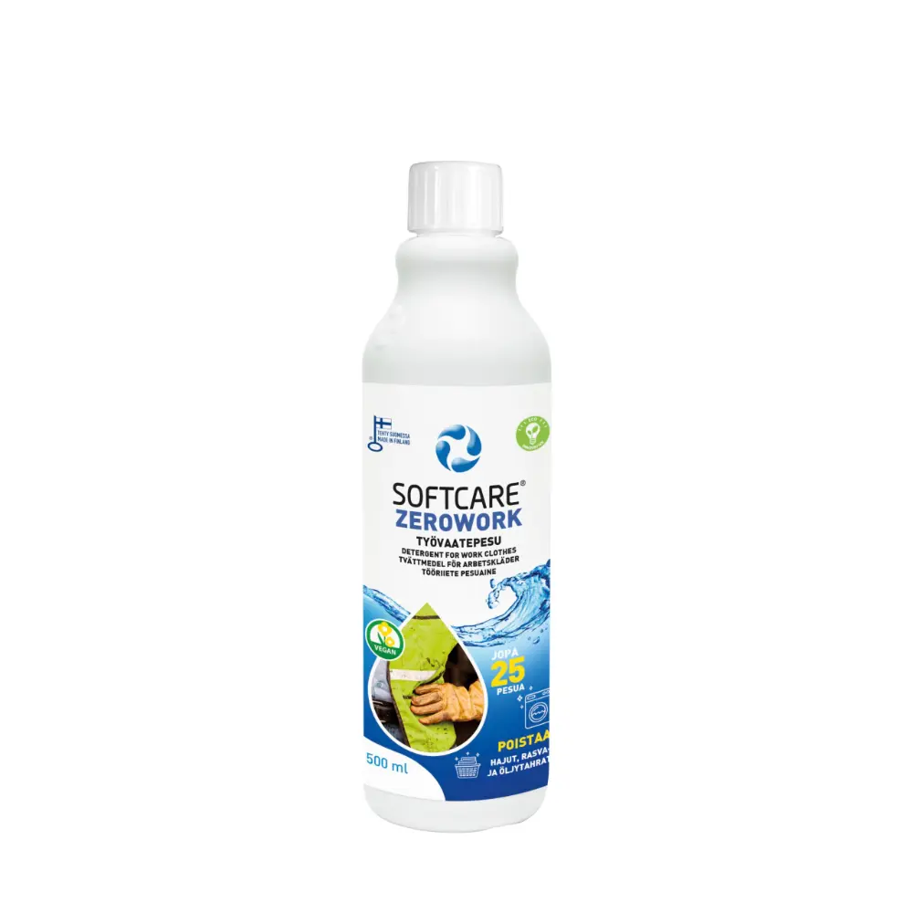 SOFTCARE ZEROWORK TYÖVAATEPESU 500ML
