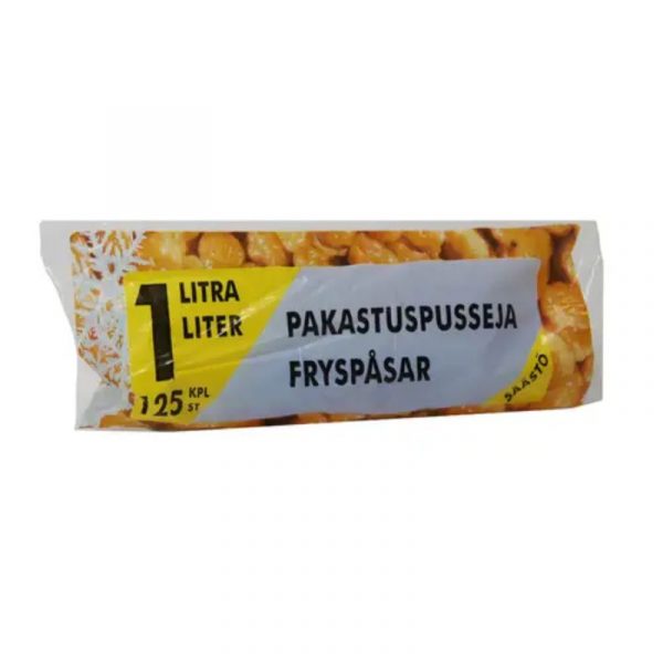 PAKASTUSPUSSI 1L 125KPL VALKOINEN