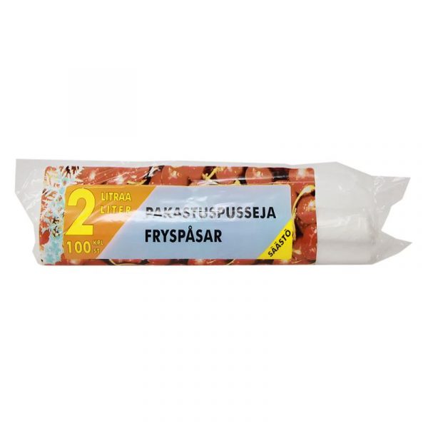 PAKASTUSPUSSI 2L 125KPL VALKOINEN