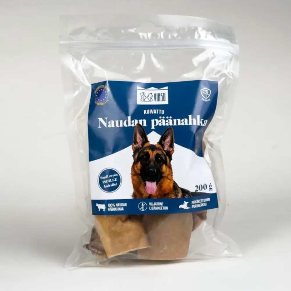 VIKSU NAUDAN PÄÄNAHKA 200G KOIRALLE