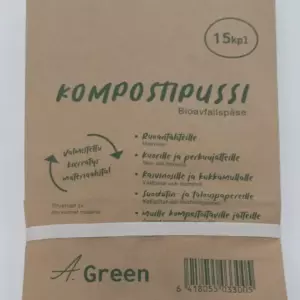ROSA PAPERINEN BIOJÄTEPUSSI 15KPL/PKT