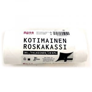 ROSKAPUSSI ROSA VALKOINEN 30L