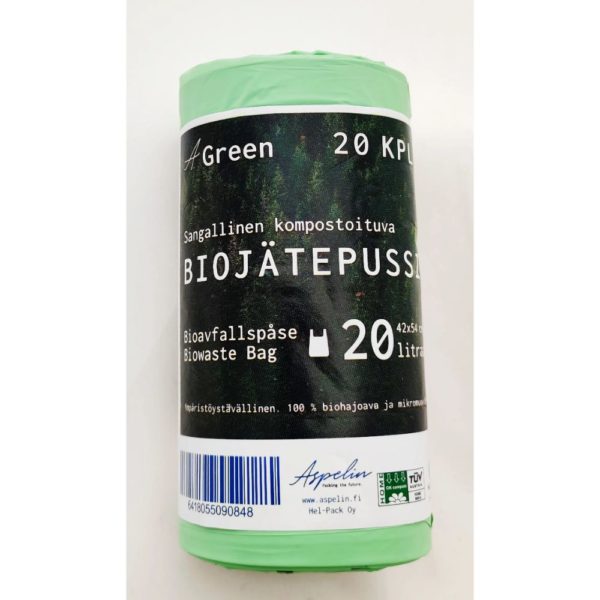 A.GREEN SANGALLINEN BIOPUSSI 20L 20KPL