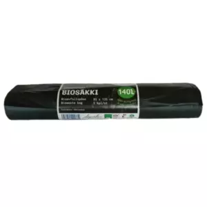 A.GREEN BIOSÄKKI 140L ASTIAAN 850X1350MM 5KPL/RLL