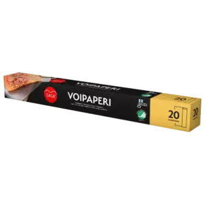 SAGA VOIPAPERI 37CMX20M TERÄLLINEN