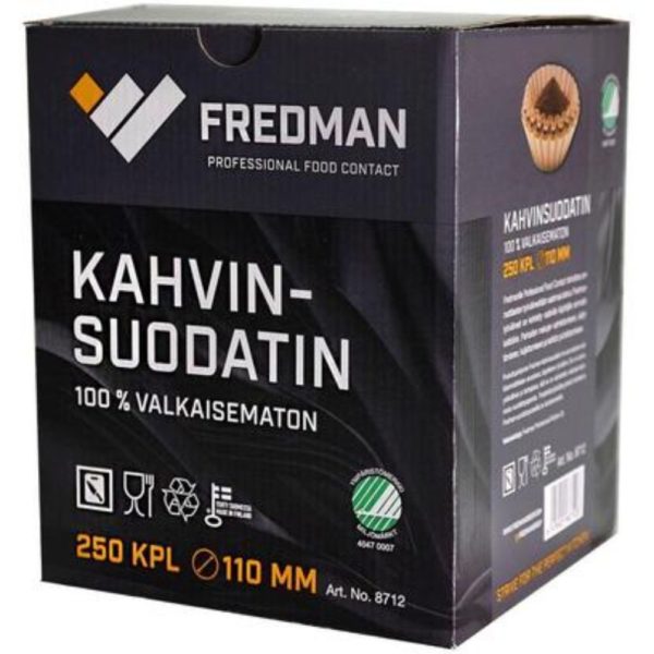 FREDMAN KAHVINSUODATIN 110MM 250KPL