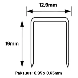 AICON HAKANEN 12,9MM 16MM 10000KPL SÄHKÖSINKITTY