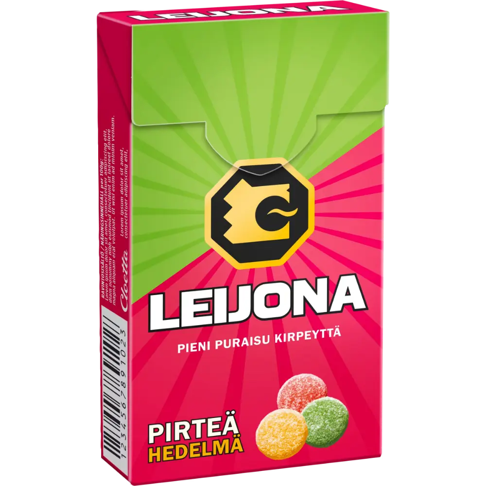 LEIJONA PIRTEÄ HEDELMÄ PASTILLI 32G