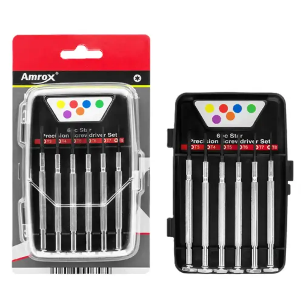 AMROX MIKRORUUVIMEISSELISARJA 6-OSAINEN TORX