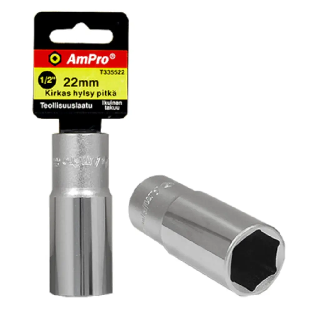 AMPRO HYLSY 1/2" 18MM PITKÄ
