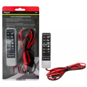 AMROX 12 V AKUN/LATAUSJÄNNITETESTERI