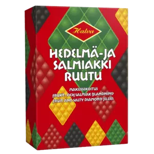 HALVA HEDELMÄ- JA SALMIAKKIRUUTU 240G