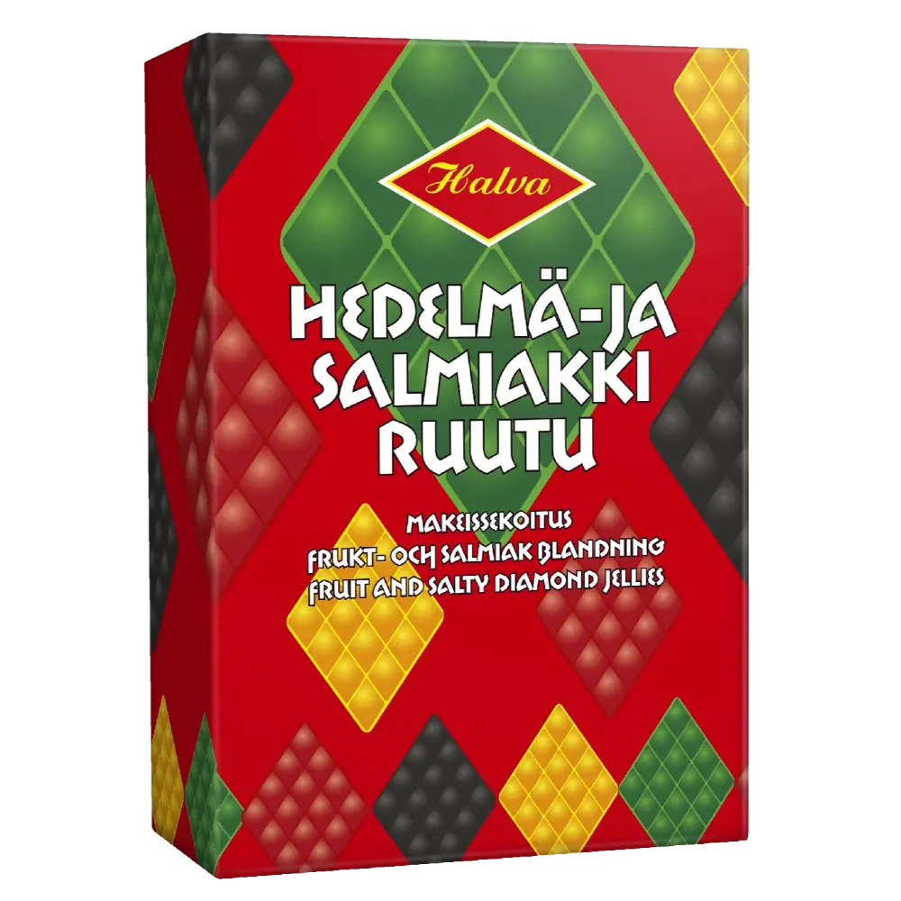 HALVA HEDELMÄ- JA SALMIAKKIRUUTU 240G