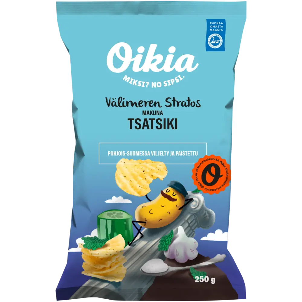 OIKIA VÄLIMEREN STRATOS TSATSIKI PERUNALASTUT 250G