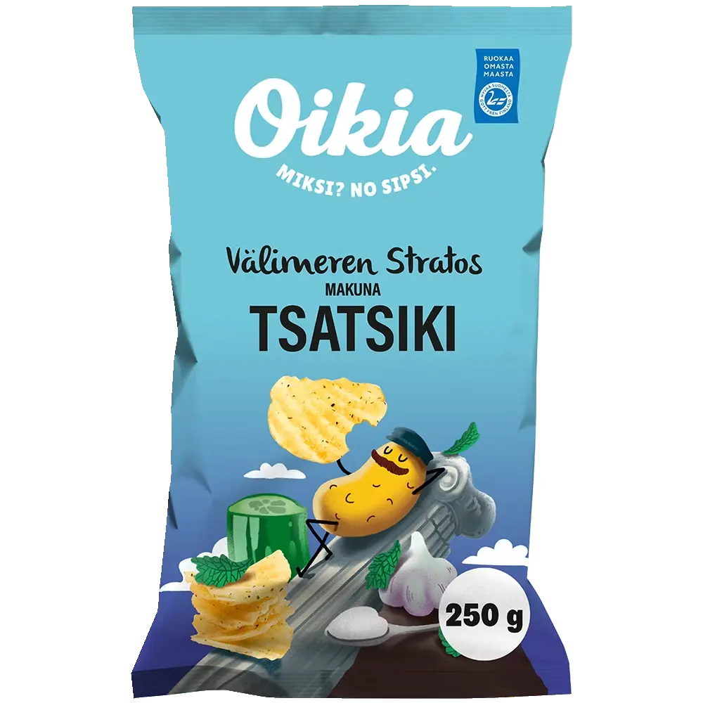 OIKIA VÄLIMEREN STRATOS TSATSIKI PERUNALASTUT 250G