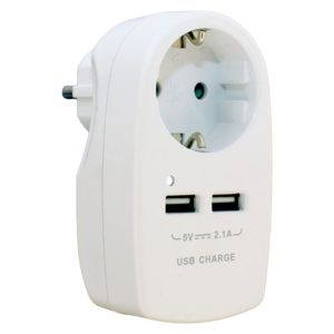 LEXXA SUKO-ADAPTERI +2 USB PISTORASIA