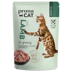 PRIMA CAT CLASSIC LAMMASTA KASTIKKEESSA 85 G