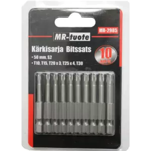 MR-TUOTE KÄRKISARJA 10KPL 50MM TORX S2