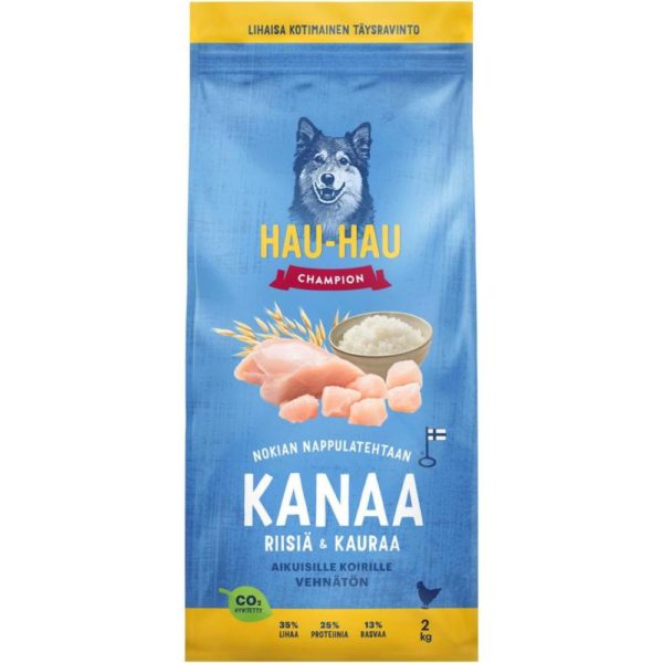 HHC KANAA, RIISIÄ JA KAURAA AIKUINEN KOIRA 2KG