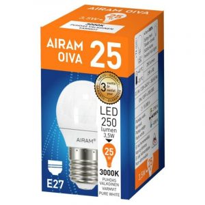 AIRAM OIVA LED-LAMPPU 3,5 W E27 3000 K