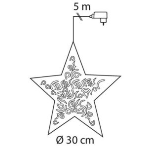 AIRAM LIANA METALLITÄHTI 30CM
