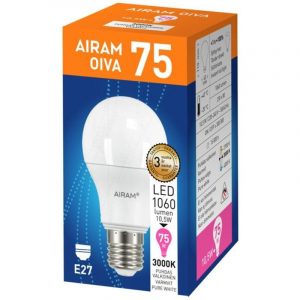 AIRAM OIVA LED-LAMPPU 10,5 W E27 3000 K