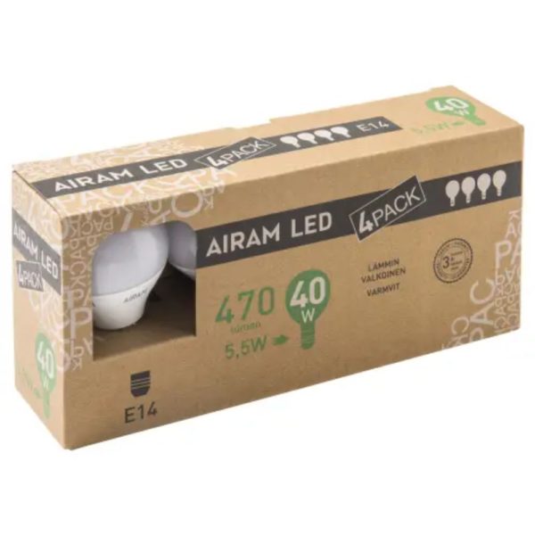 AIRAM LED P45 E14 4PACK