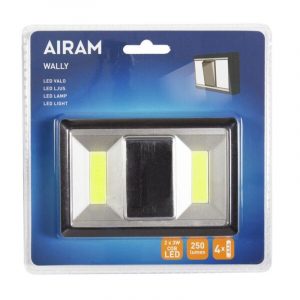 AIRAM WALLY SEINÄVALO 2X3 W LED