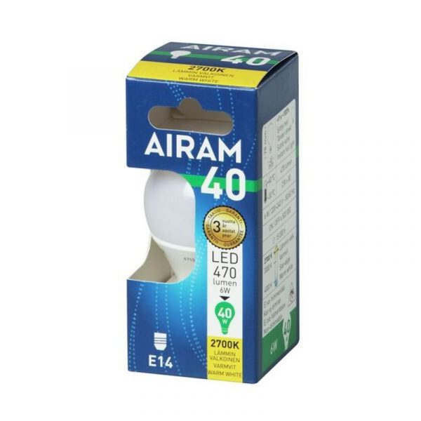 AIRAM LED-LAMPPU 6 W E14