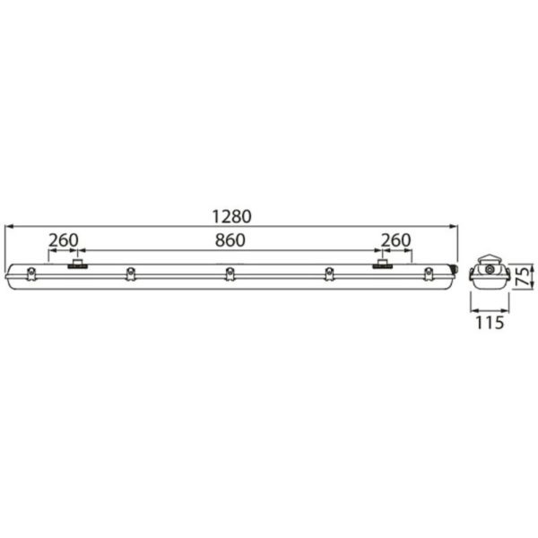 AIRAM GENERIC IP65 2X17,5W