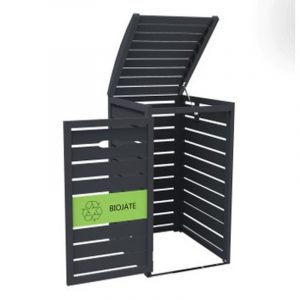 JÄTEASTIASUOJA 240 L TUMMANHARMAA