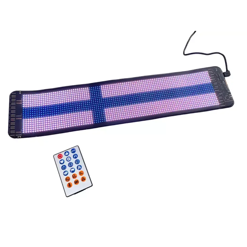 HARJU TAIPUISA LEDNÄYTTÖ APP RGB OHJELMOITAVA11X49CM