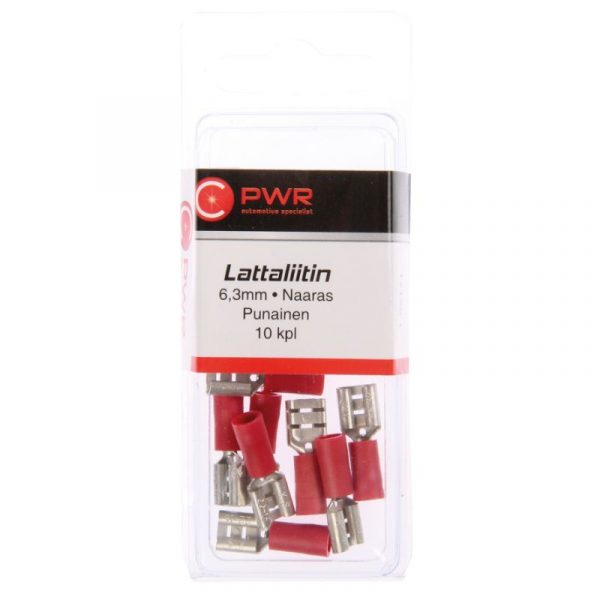 C-PWR LATTALIITIN 6,3MM NAARAS, PUNAINEN