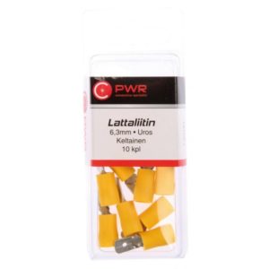 C-PWR LATTALIITIN 6,3MM UROS KELTAINEN 10KPL