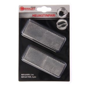 C-BRIGHT HEIJASTINPARI VALKOINEN. 96X38MM