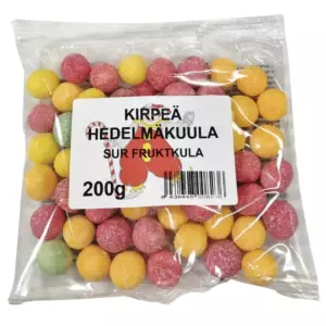KIRPEÄ HEDELMÄKUULA 200G