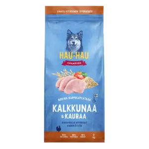 HAU-HAU CHAMPION KALKKUNAA&KAURAA TÄYSRAVINTO 2KG