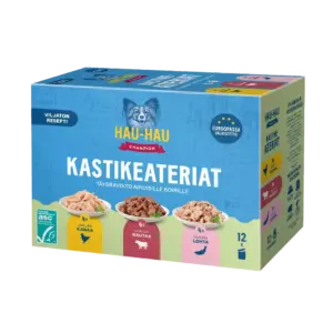 HAU-HAU CHAMPION KASTIKEATERIALAJITELMA 12X85G